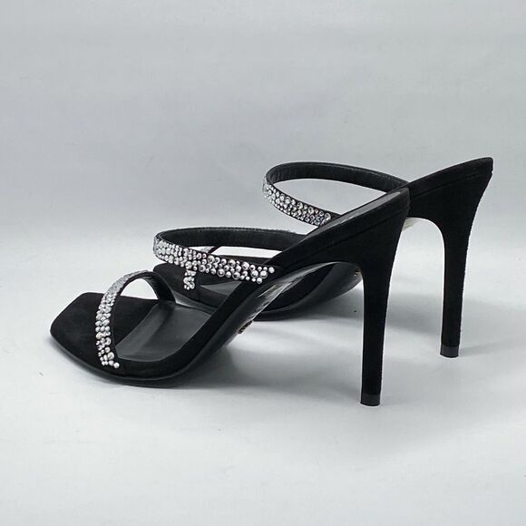 Stuart Weitzman Suede Embellished Sandals size 6.5 - Picture 7 of 11